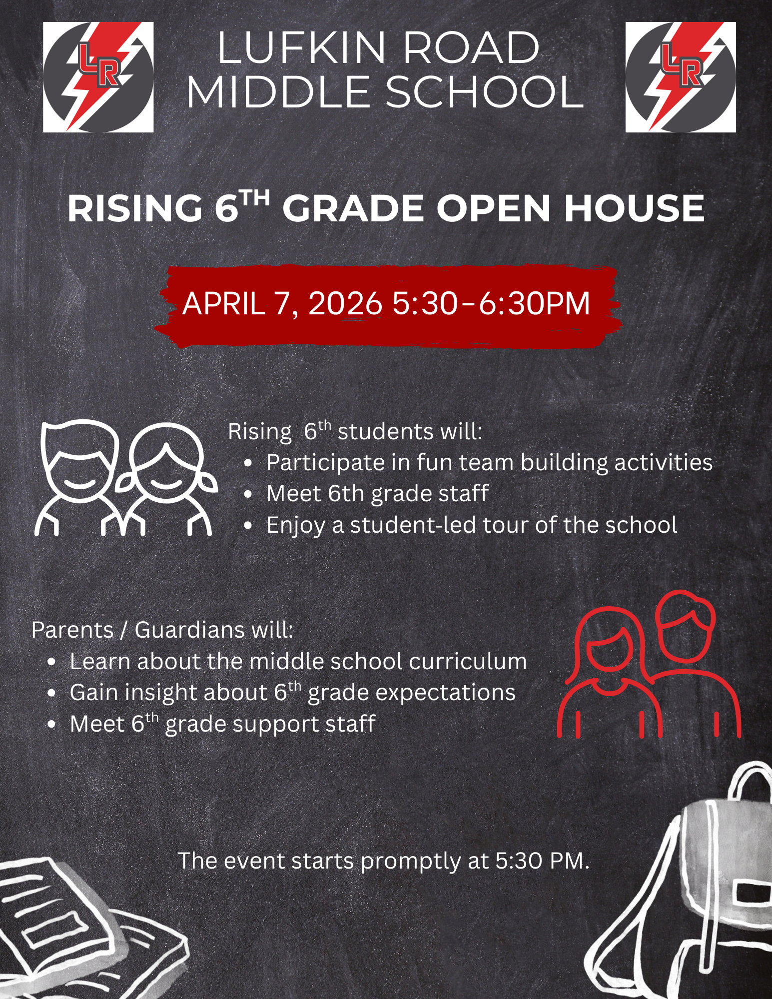Rising 6th Grade Open House Information